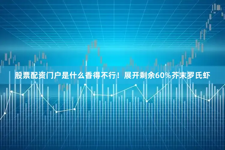 股票配资门户是什么香得不行！展开剩余60%芥末罗氏虾